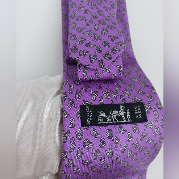 Hermès - Lavender Bolo Tie - Picture 4 of 8